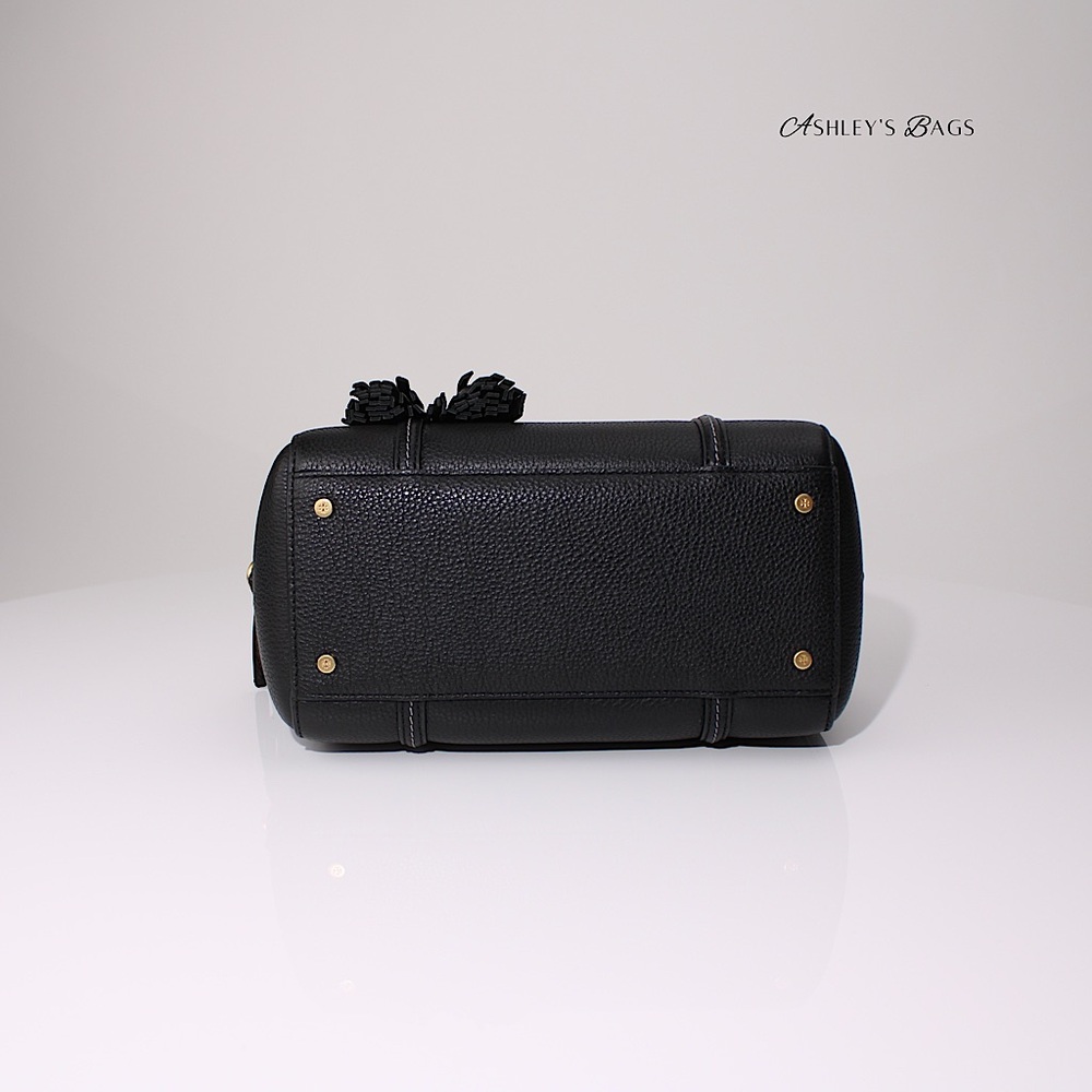 Tory Burch Thea Satchel Crossbody In Black - Picture 5 of 11